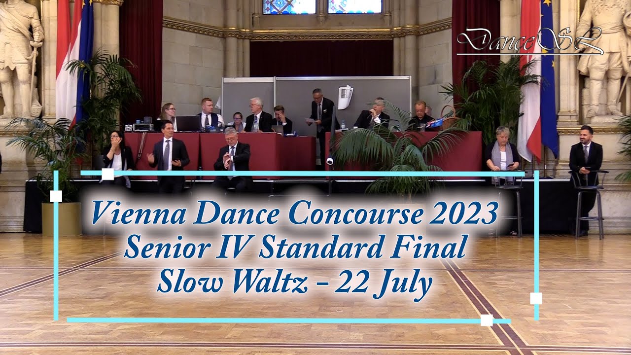 Vienna Dance Concourse 2023 - Senior IV Standard Slow Waltz WDSF - Final - 22 July 2023