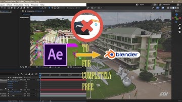 Import After Effects 3d Camera Track into Blender for completely Free(No AE2BLEND).