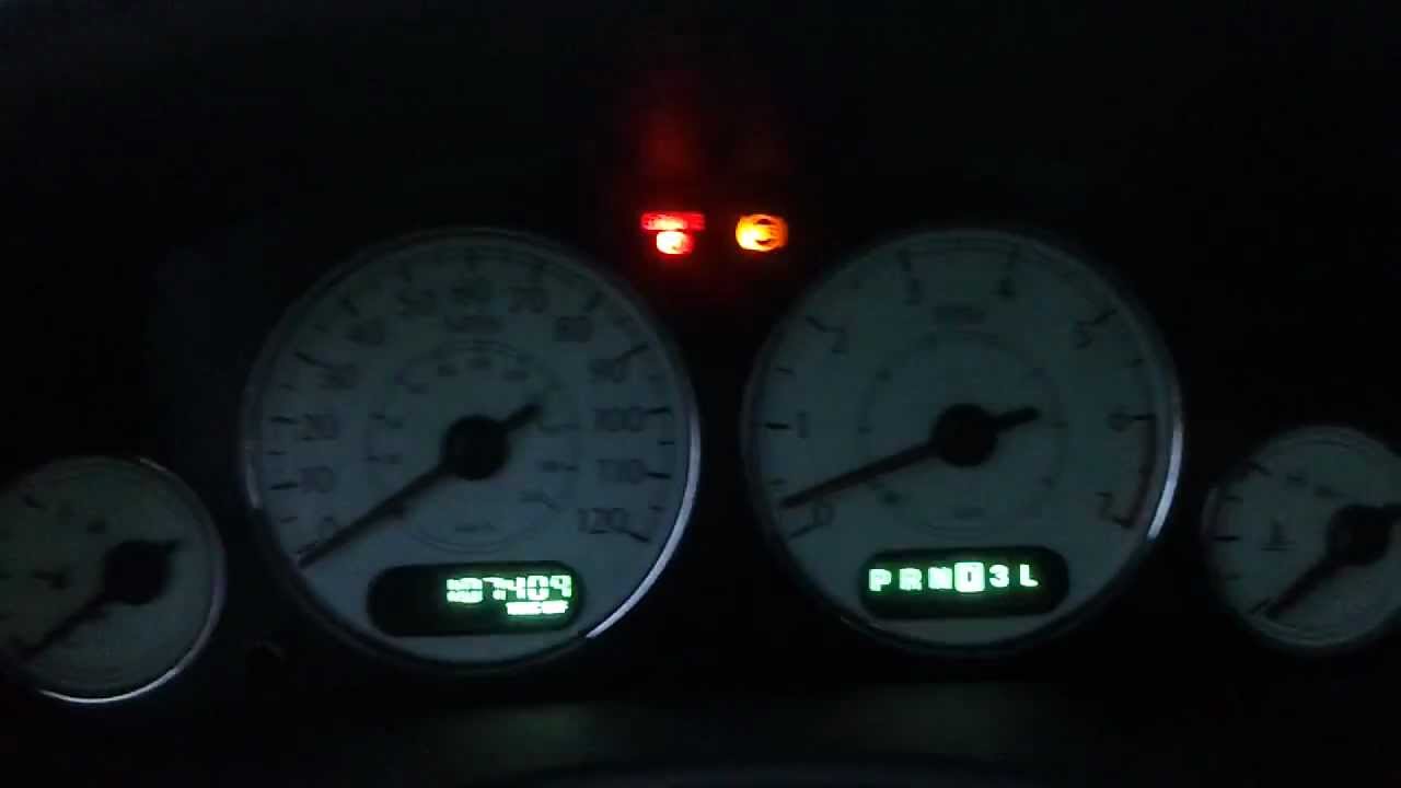 2006 town and country dashboard lights blinking like crazy