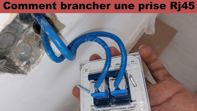 Prise Réseaux RJ45 Encastre Cat6 Double