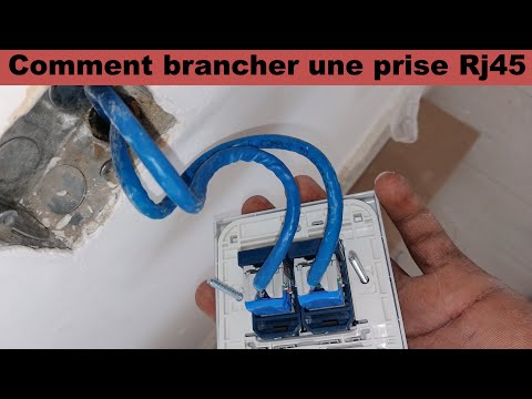 COMMENT BRANCHER UNE PRISE RJ45 DOUBLE 