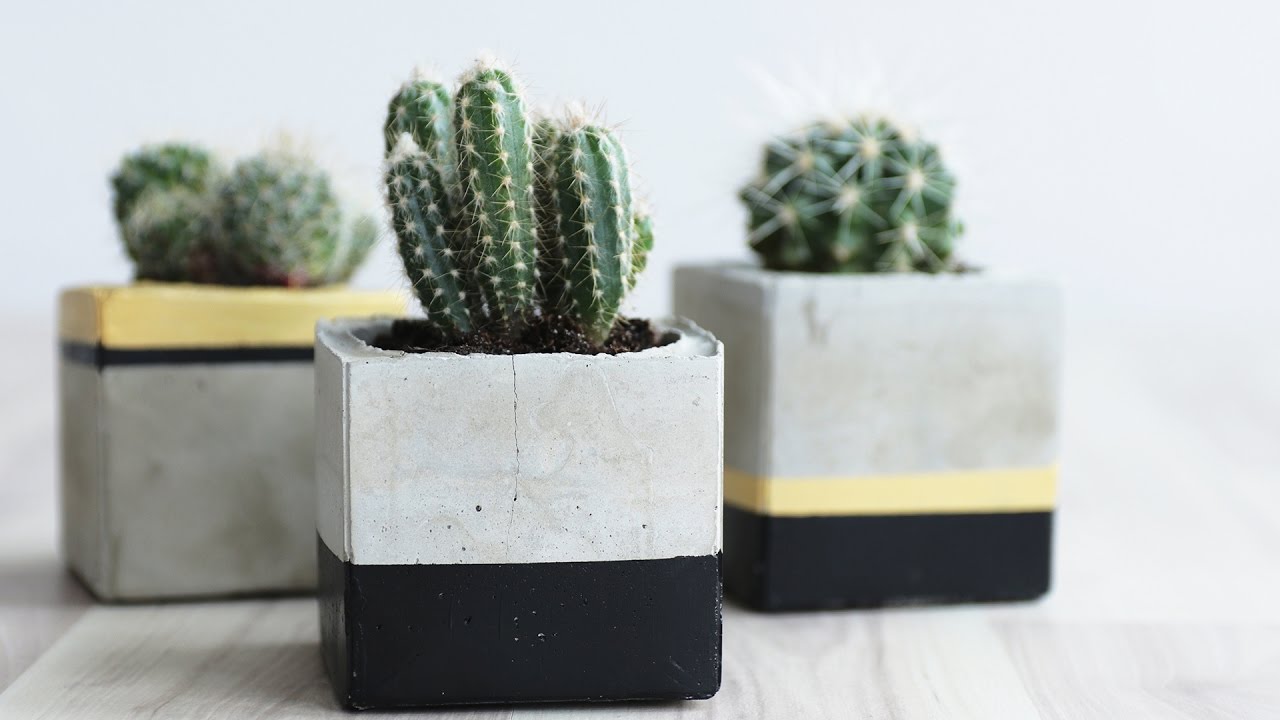 [DIY] Betonowe doniczki YouTube