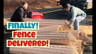 FENCE DELIVERED Getting ready for Spring Projects|| Life with Tin and Ed