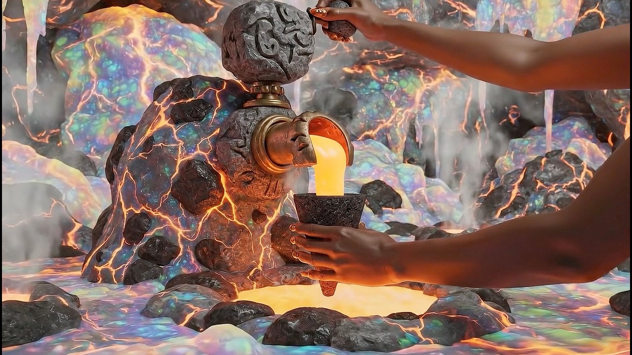 [AI ASMR] 12 Unreal Ice Cream Machines | 幻想クリームが流れ出す…✨