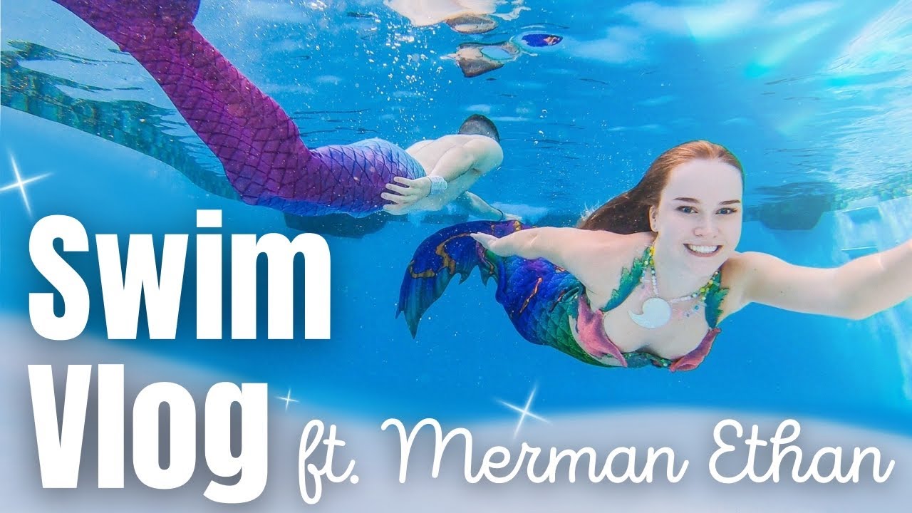 Swimming with a MERMAN! ✨Chaotic✨ Mermaid Vlog