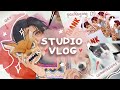 STUDIO VLOG🎨 ★ Commissions, packing orders &amp; making art ✨