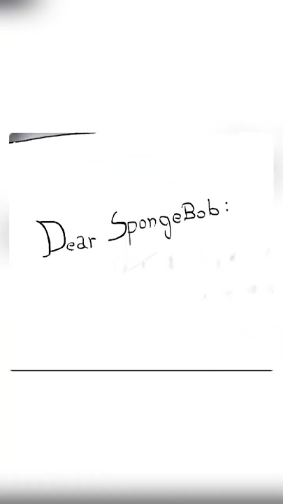 Surat yang Tidak Pernah Ingin Ditulis Squidward 📜 #shorts #emosional