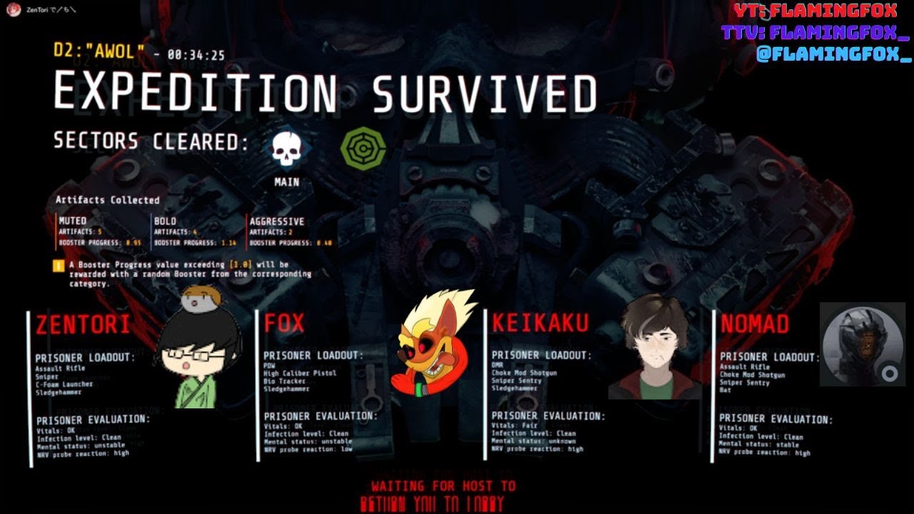 GTFO Rundown 7.0 | R7D2 "AWOL" - Pick Your Poison (Tank or Mother)