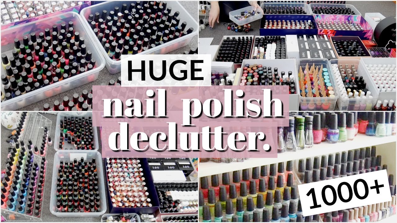 HUGE Nail Polish Declutter | Getting Rid of Most of My Nail Polish Collection!