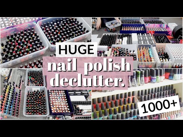 HUGE Nail Polish Declutter | Getting Rid of Most of My Nail Polish Collection!