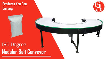 180 degree Modular Belt Conveyor | S.G. Conveyors & Automations