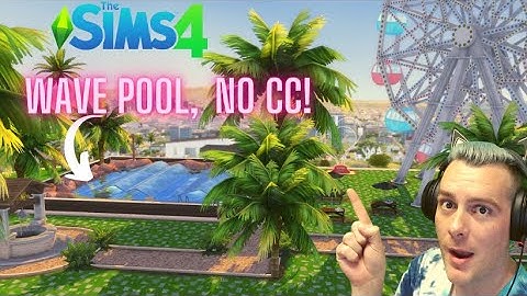 The Sims 4 Wave Pool | NO CC | Speed Build