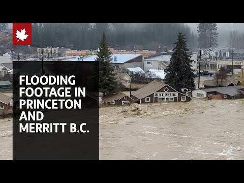 Footage of B.C. flooding in Princeton and Merritt