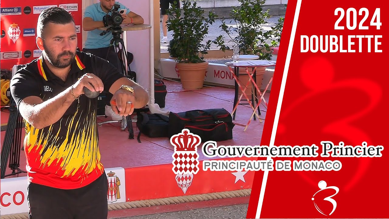 Miniature : Huitième BELGIQUE vs COUSIN : Les plus belles doublettes de pétanque s'affrontent à Monaco - 2024