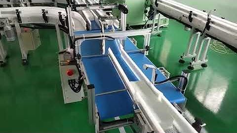 Conveyor servo motor changing lanes system