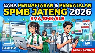 Cara pendaftaran dan pembatalan SPMB SMA SMK Jawa Tengah 2026 #spmb2026 #daftarspmb #spmbjateng