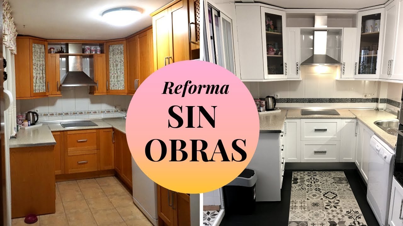 REFORMA tu cocina SIN OBRAS (LOW COST) - YouTube