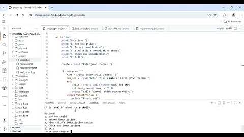 CS50P Final Project - Immunization Record System.