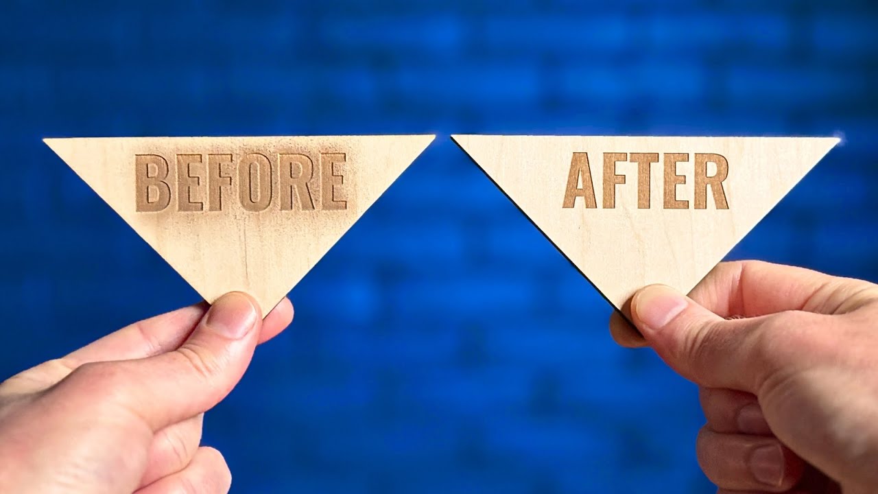 Остановите лазерное выжигание без маскировки или шлифовки