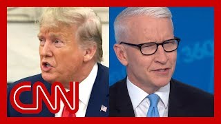 Anderson Cooper shows how Trump contradicts himself on Iran