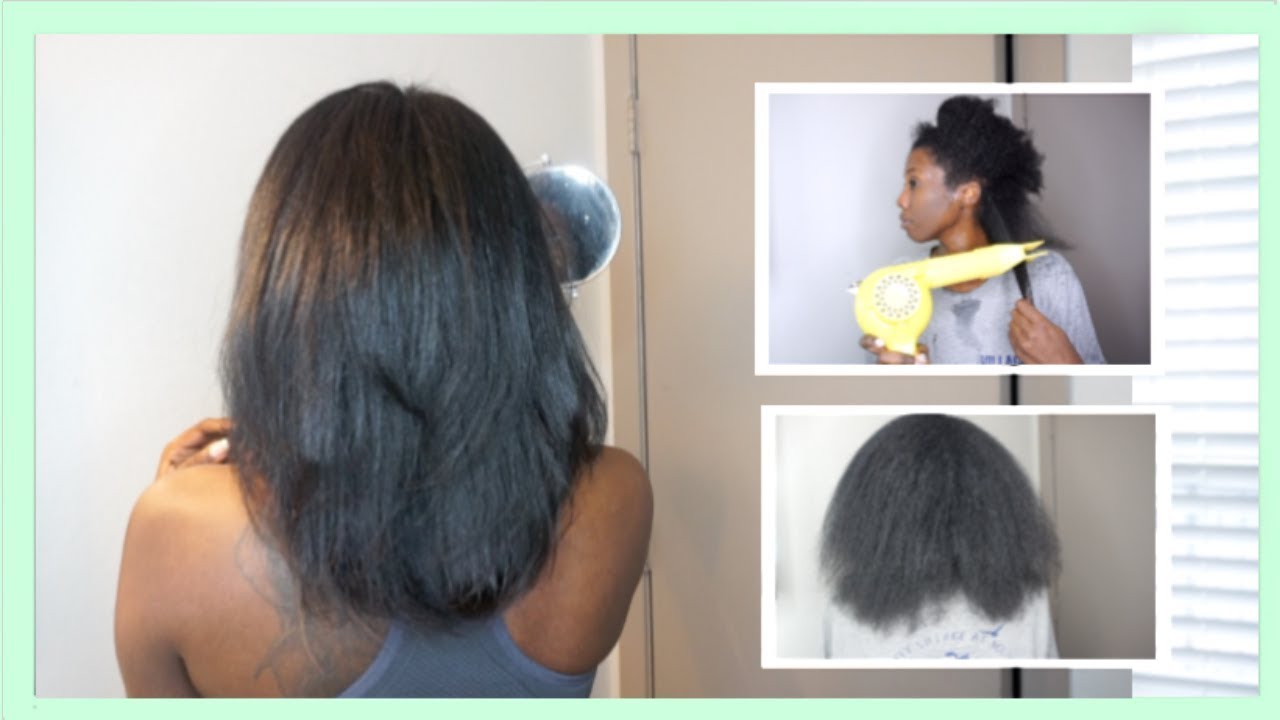 Straightening My Natural Hair For The First Time In Over 1 Year