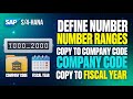 SAP S4 HANA FICO | Class 17 | Define Document Number Ranges,Copy to Company Code,Copy to Fiscal Year