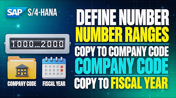 SAP S4 HANA FICO | Class 17 | Define Document Number Ranges,Copy to Company Code,Copy to Fiscal Year