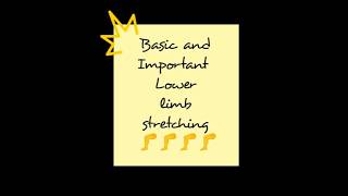 lower limb stretching #exercise #physiotherapist #stretching #exercise