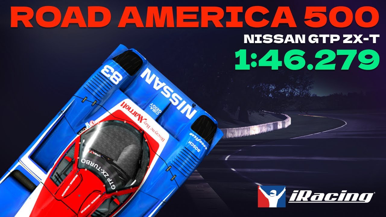 iRacing | Nissan GTP ZX-T - Road America 500 | Hotlap - YouTube