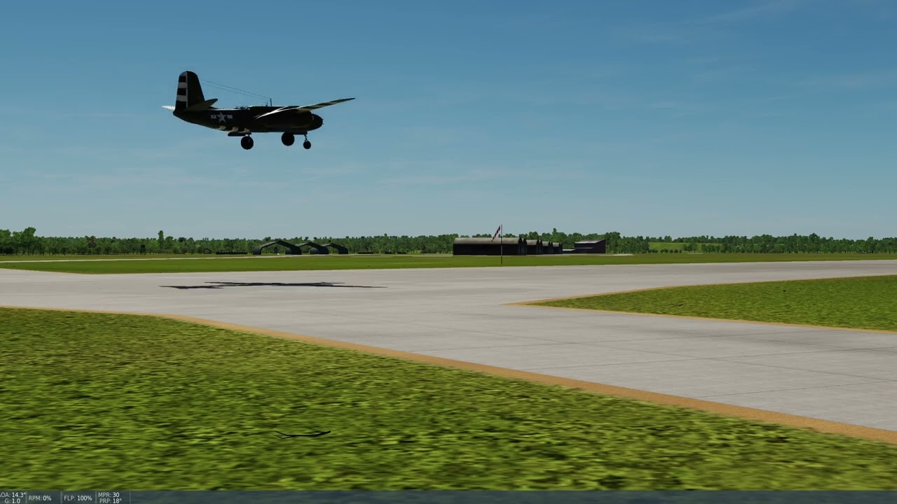 Ambience WW2 Allied Airfield on a Sunny Afternoon - DCS
