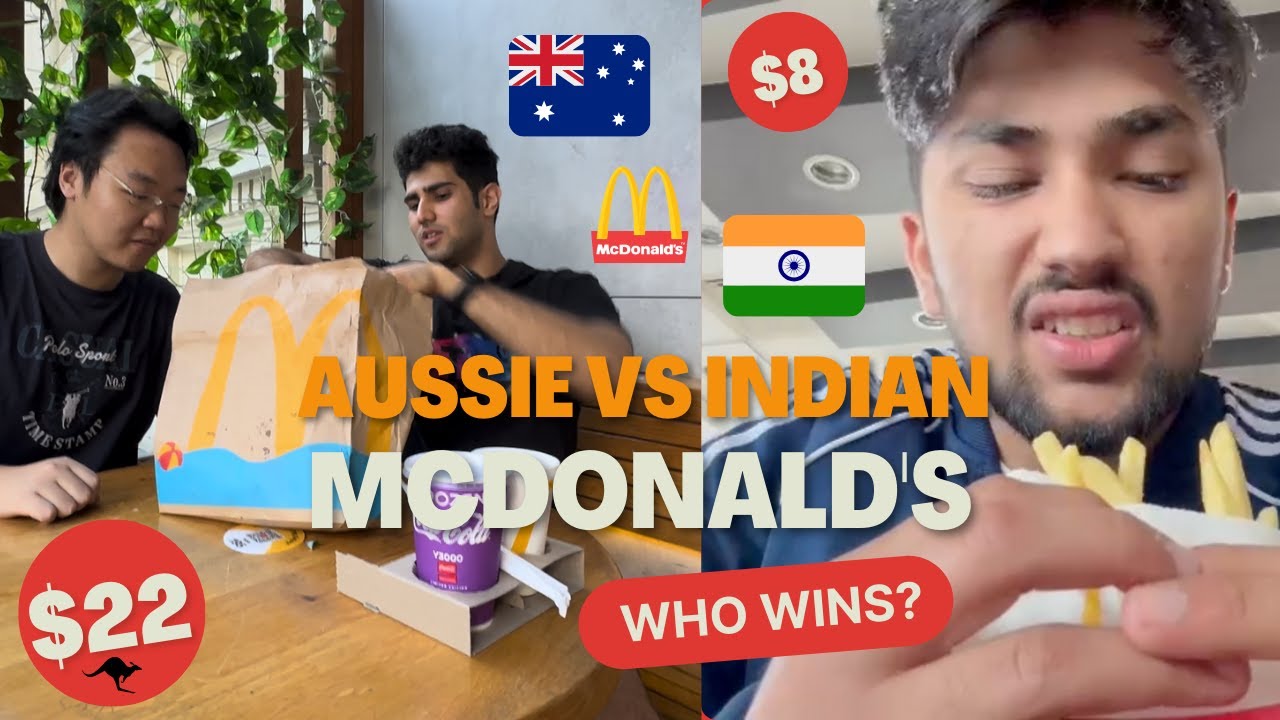The Best McDonald's Burger | Australia vs India Edition!!!