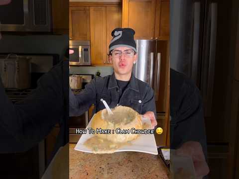 how to make clam chowder‼️