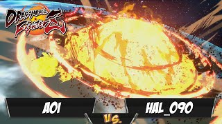 Aoi(SSJ4 Gogeta/SSGSS Vegito/Trunks) Fights HAL_090(SSGSS Vegeta/Super Baby/Base Goku)[DBFZ PS5 EN]