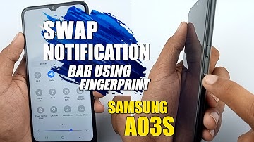 How To Swap Notification bar Using Fingerprint - Samsung Galaxy A03s