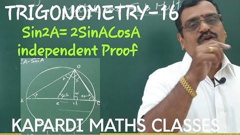 ||TRIGONOMETRY-16|| Multiple and Sub Multiple Angles||