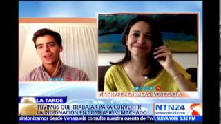 Conmovedor mensaje en NTN24 del hijo de María Corina Machado a la opositora este Día de la Madre