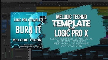Burn It - Melodic Techno Template for Logic ProX (Boris Brejcha Style)