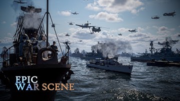 Unreal Epic War Scene | Epic Battle at Sea Short Film | Created with Unreal Engine 5.6