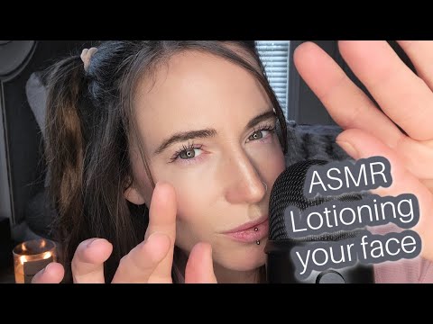 ASMR Lotioning you to Sleep - Face Touching 😴 Massage (Personal Attention)
