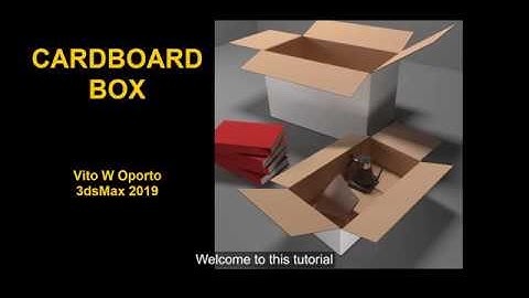 Cardboard Box - Easy Steps - 3dsMax Box