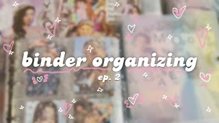 ♡ болтаю под организацию биндера ♡ binder organizing ep. 2