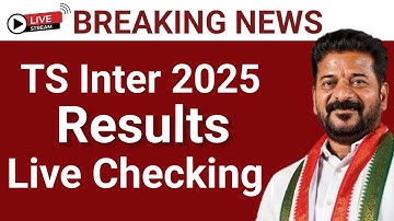 🔴 TS Inter Results 2025 Live Updates | 1st & 2nd Year Results Checking in Live!