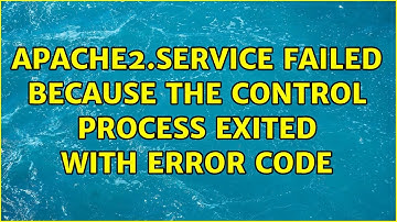 Unix & Linux: apache2.service Failed Because the Control Process Exited with Error Code