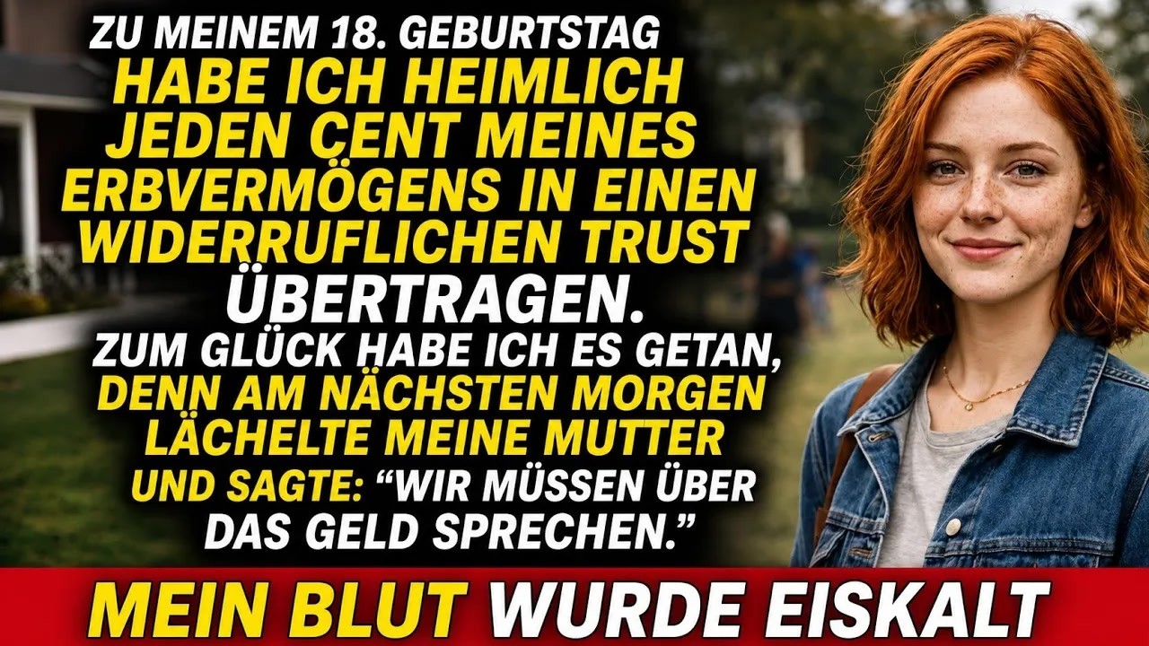 Ich wachte auf, weil ein Lichtstreifen unter der Tür meiner Mutter hervorleuchtete – und dann hörte ich sie flüstern: „Sobald Quinn unterschreibt, überweisen wir die kompletten 1,2 Millionen....