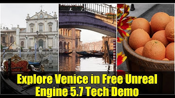 Explore Venice in Free Unreal Engine 5.7 Tech Demo | Photoreal UE5.7 Venice City Tour