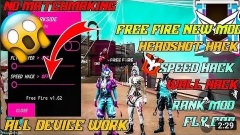 FREE FIRE 100% RANK WORKING MOD MENU FREE FIRE HACK RANK MATCH MAKING PROBLEM SOLVED ESP + TELEKILL