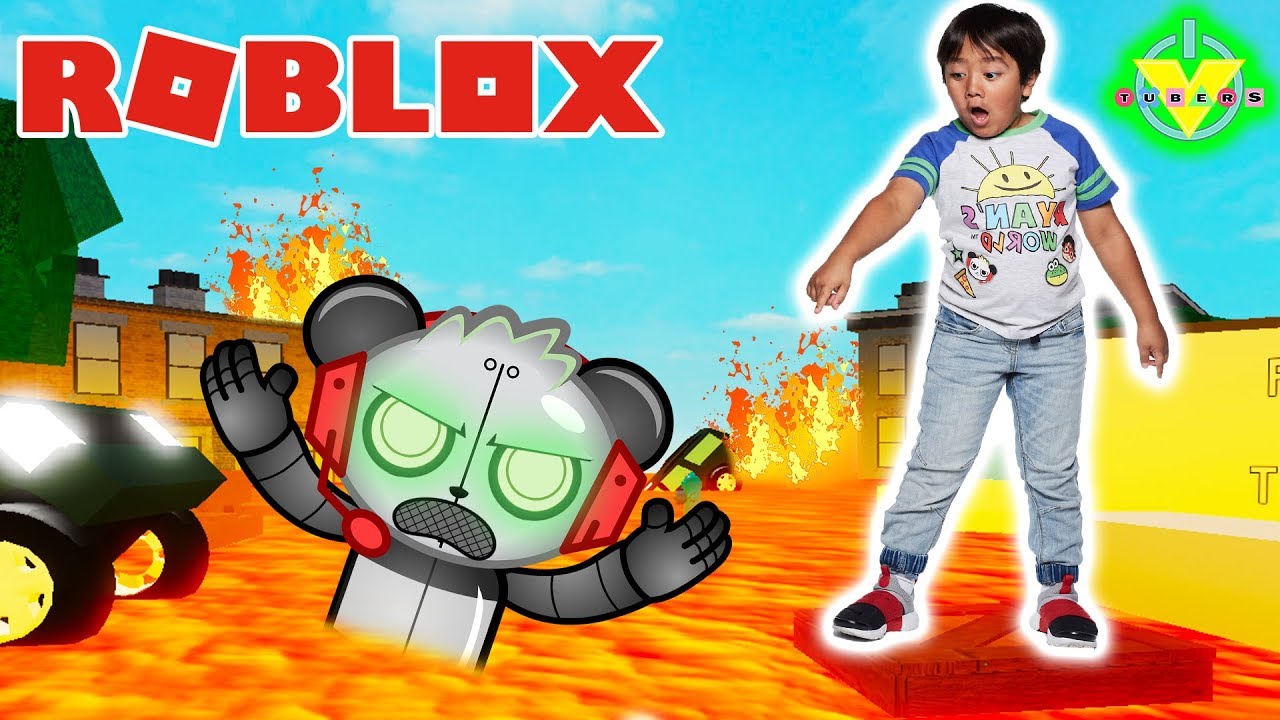 Ryan Plays Floor Is Lava On Roblox Against Robo Combo Let S Play - ryan as a baby in roblox roblox baby simulator let s play with