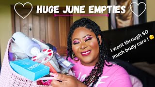 HUGE JUNE HYGIENE AND PRODUCT EMPTIES ! TONS OF BODY CARE FINISHED !