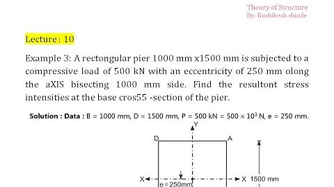 10/ Example on 1.1 axial and eccentric loads