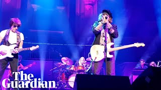 Johnny Depp performs at Royal Albert Hall with Jeff Beck